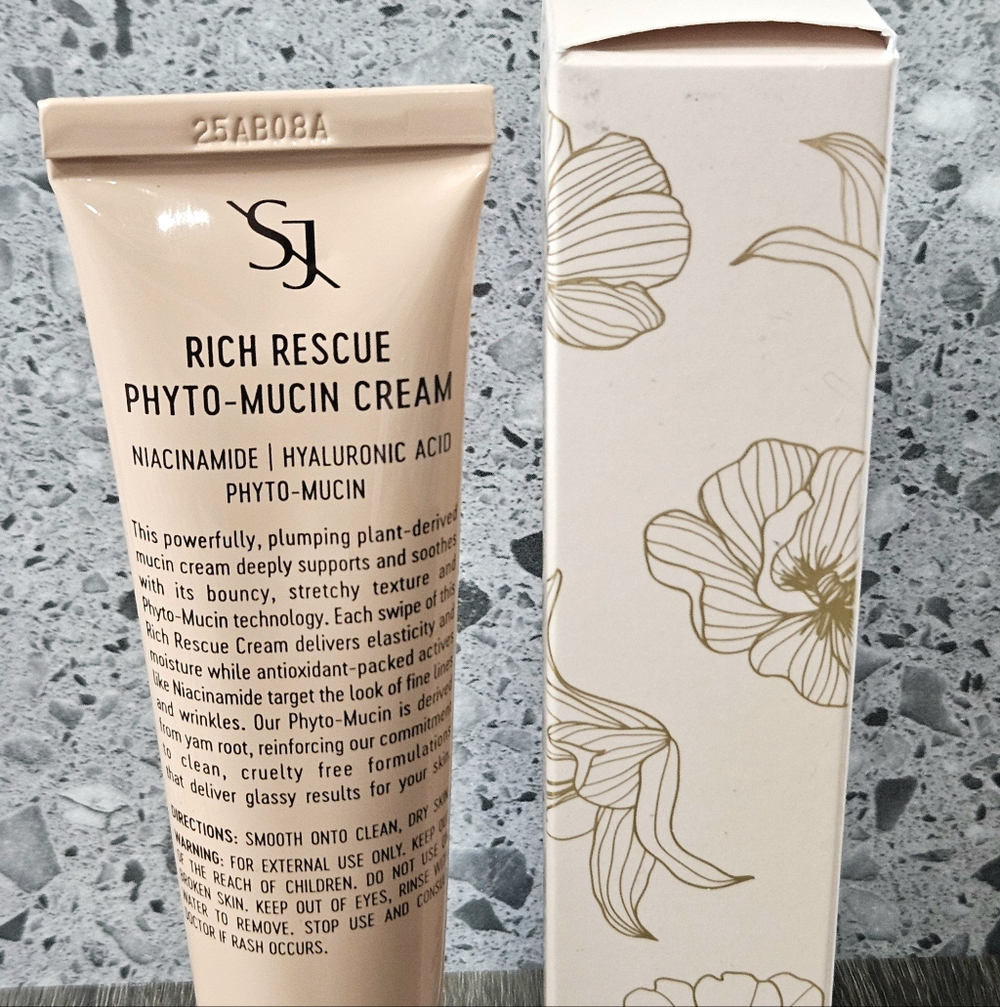 SAINT JANE Rich Rescue Phyto-Mucin Cream Vegan Snail W Niacinamide 1.7oz NEW - Picture 15 of 16